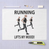 Hardlopen tilt mijn humeur op tissuepapier (Craft)