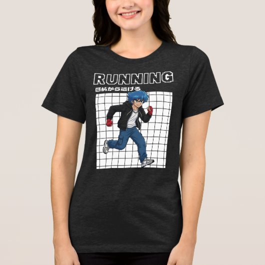 Hardlopen Tri-Blend Shirt (Voorkant)