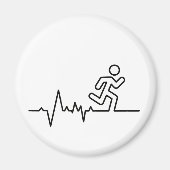 Hardlopen, triatlon van marathonsport. magneet (Voorkant)