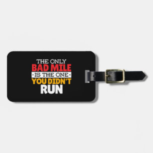 Hardloper - Grappige slechte kilometer hardloop ci Bagagelabel