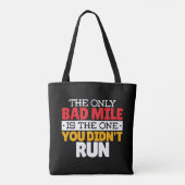 Hardloper - Grappige slechte kilometer hardloop ci Draagtas (Achterkant)