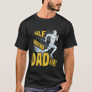 Hardloper HALF MARATHON PAPA 13.1 Lopen Grappige H T-shirt