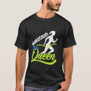 Hardloper MARATHON KONINGIN Hardlopen Grappige Mar T-shirt