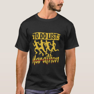 Hardlopers ALLES DOEN LIJST MARATHON Hardlopen Gra T-shirt