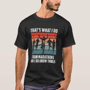 Hardlopers DAT IS WAT IK DOE IK LOOP MARATHONS Gra T-shirt