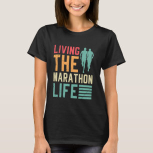 Hardlopers LEVEN DIT MARATHON LEVEN Grappige Marat T-shirt