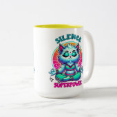 Hardly Working  Tweekleurige Koffiemok (Voorkant rechts)