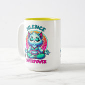 Hardly Working  Tweekleurige Koffiemok (Voorkant links)