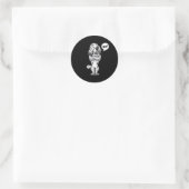 Hardnekkig Engels Setter Dog grappig Ronde Sticker (Tas)