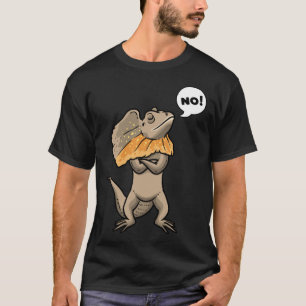 Hardnekkige gefrilde drakenfrill hals hagedis rept t-shirt
