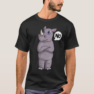 Hardnekkige neushoorn Vrouwen Kinder Meisjes T-shirt
