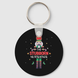 Hardnekkige Notenkraker Leuke Kerstmis Familie Mat Sleutelhanger