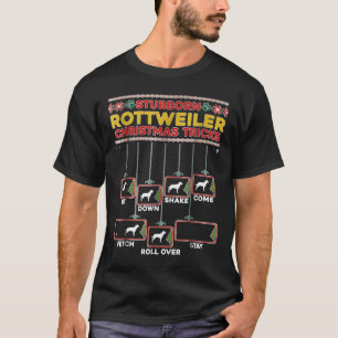 Hardnekkige Rottweiler Xmas Trucs T-shirt
