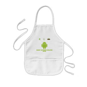 Hardnekkige softwareontwikkelaar binnen (Android) Kinder Schort
