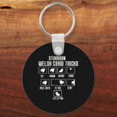 Hardnekkige Welsh Corgi Tricks Sleutelhanger (Voorkant)