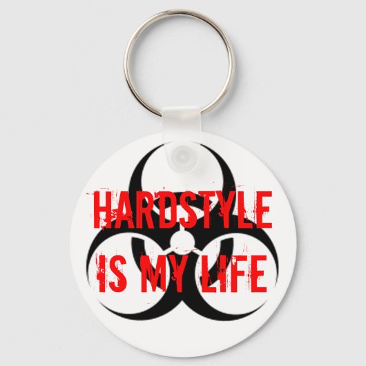 HARDSTYL is mijn leven Sleutelhanger (Voorkant)