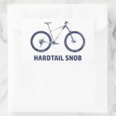 Hardtail Snob Rechthoekige Sticker (Tas)