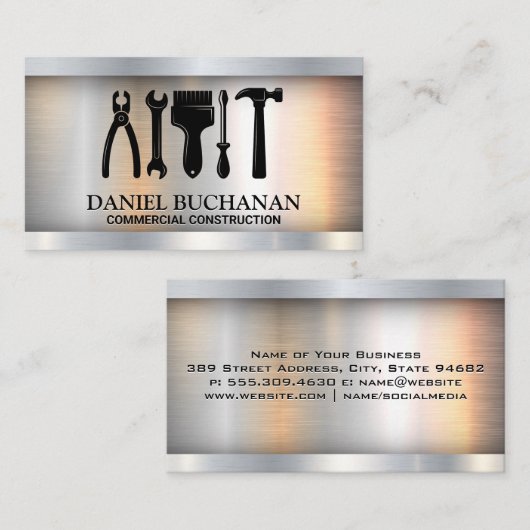 Hardware | Carpentry-tools Visitekaartje (Voorkant / Achterkant)