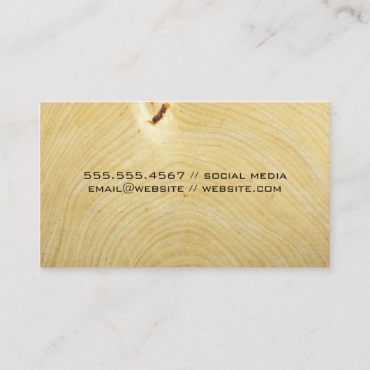 Hardware Gereedschap | Bouw Blauwdrukken | Hout Visitekaartje (Achterkant)