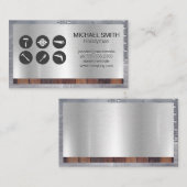 Hardware Gereedschap | Constructie | Hout Metaal K Visitekaartje (Voorkant / Achterkant)