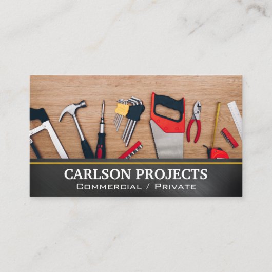 Hardware Gereedschap | Timmervak Bouwconstructie Visitekaartje (Voorkant)