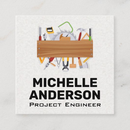 Hardware Gereedschap Vierkante Visitekaartje (Voorkant)