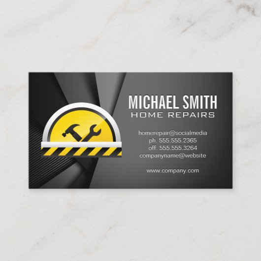 Hardware-gereedschappen voor constructie | Abstrac Visitekaartje (Voorkant)