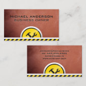 Hardware-gereedschappen voor constructie visitekaartje (Voorkant / Achterkant)