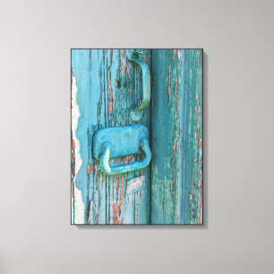 Hardware op het Schillen van Blauwgroen Groene Ho Canvas Afdruk