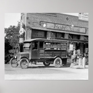 Hardware Store Delivery Truck, 1924. foto Poster