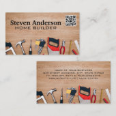 Hardware Tools op Tafel | QR Code Visitekaartje (Voorkant / Achterkant)