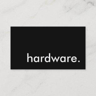 hardware. visitekaartje