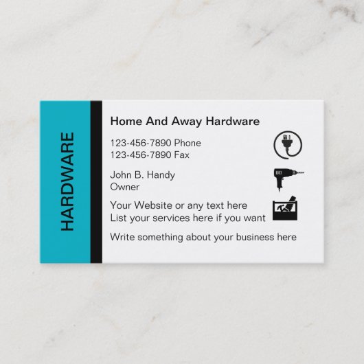 Hardware-Visitekaartjes Visitekaartje (Voorkant)