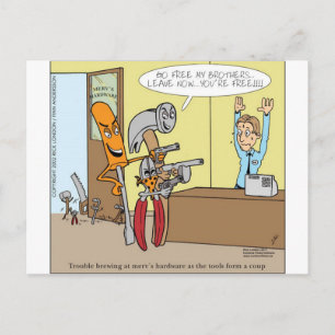 Hardware Winkel Bevrijding Grappige Cadeaus T-shir Briefkaart