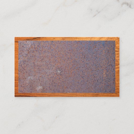 Hardwarehulpmiddelen | Hout | Rust Visitekaartje (Achterkant)