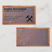 Hardwarehulpmiddelen | Hout | Rust Visitekaartje (Voorkant / Achterkant)