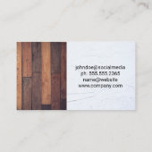 Hardwarehulpmiddelen | Hout voor Logo Visitekaartje (Achterkant)