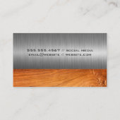 Hardwarehulpmiddelen | Metaal en hout | Bouw Visitekaartje (Achterkant)