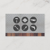 Hardwarehulpmiddelen | Staal en hout Visitekaartje (Achterkant)