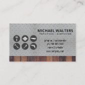 Hardwarehulpmiddelen | Staal en hout Visitekaartje (Voorkant)