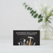 Hardwaretools | koolstofvezelpatroon visitekaartje (Staand voorkant)