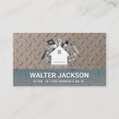 Hardwaretools | Staal en Grunge Metaal Visitekaartje (Voorkant)