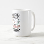 Hardwerkend - Funny Coffee Mok voor Lazy (Voorkant rechts)