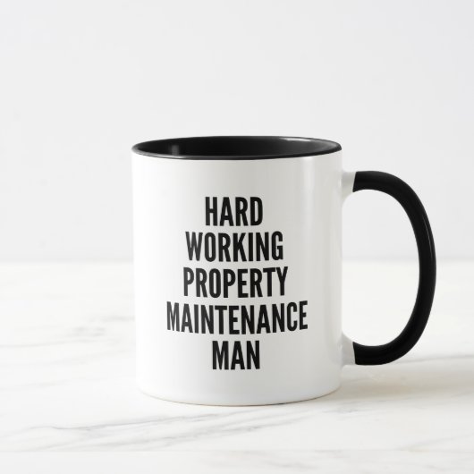 hardwerkend Man voor het onderhoud van onroerend g Mok (Rechts)
