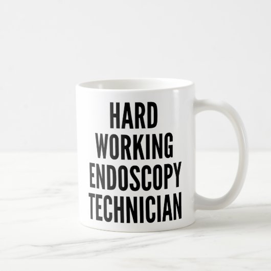 hardwerkende endoscopietechnicus koffiemok (Rechts)