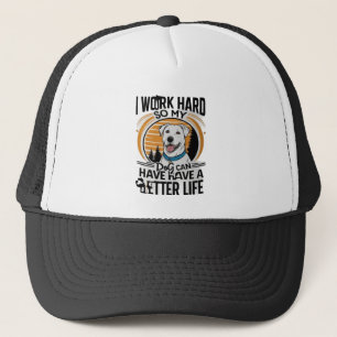 Hardwerkende hondenouder trucker pet
