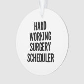 hardwerkende operatieplanner ornament (voorkant)