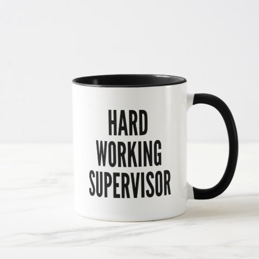 hardwerkende supervisor mok (Rechts)