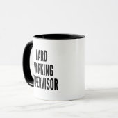 hardwerkende supervisor mok (Voorkant links)