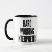 hardwerkende tolk mok (Links)